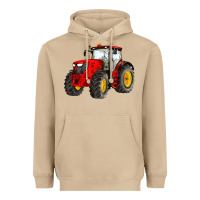 Mushroom western farm tractor red Heavyweight Hoodie - Artiststas