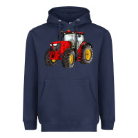 Navy western farm tractor red Heavyweight Hoodie - Artiststas