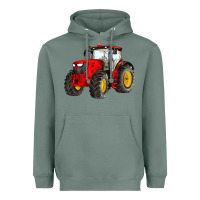 Sage western farm tractor red Heavyweight Hoodie - Artiststas