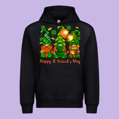 Happy St. Patricks Day With Gnomies Urban Hoodie Designed By Bundleandbundleshop