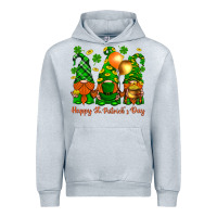 Heather Grey happy st. patricks day with gnomies Urban Hoodie - BundleAndBundleShop