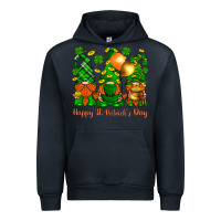 Navy happy st. patricks day with gnomies Urban Hoodie - BundleAndBundleShop