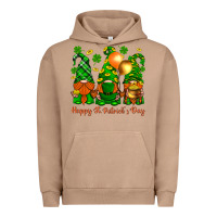 Pigment Burro happy st. patricks day with gnomies Urban Hoodie - BundleAndBundleShop