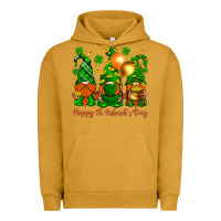 Pigment Peanut Butter happy st. patricks day with gnomies Urban Hoodie - BundleAndBundleShop