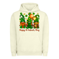 Pigment Pistachio happy st. patricks day with gnomies Urban Hoodie - BundleAndBundleShop