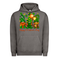 Pigment Tornado happy st. patricks day with gnomies Urban Hoodie - BundleAndBundleShop
