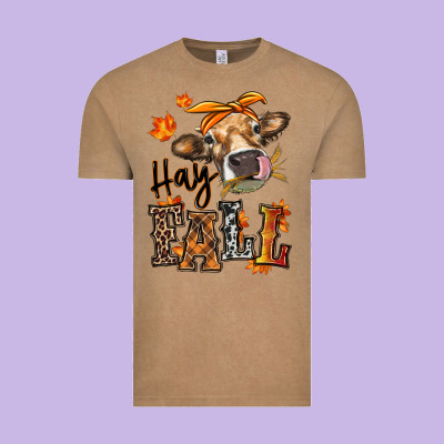 Vintage Tee Hay Fall heifer