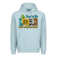 Blue Mist trust in the lord with all your heart Premium Hoodie - NancyCooperArtShop