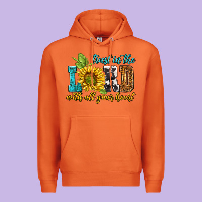 Trust In The Lord With All Your Heart Premium Hoodie Designed By Nancycooperartshop