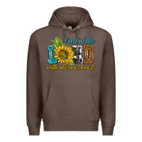 Coffee trust in the lord with all your heart Premium Hoodie - NancyCooperArtShop
