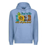 Colony Blue trust in the lord with all your heart Premium Hoodie - NancyCooperArtShop