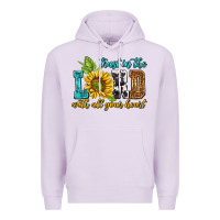 Lilac trust in the lord with all your heart Premium Hoodie - NancyCooperArtShop
