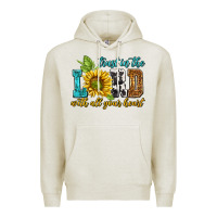 Oatmeal Heather trust in the lord with all your heart Premium Hoodie - NancyCooperArtShop