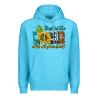 Ocean Blue trust in the lord with all your heart Premium Hoodie - NancyCooperArtShop