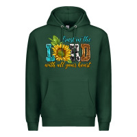Sports Green trust in the lord with all your heart Premium Hoodie - NancyCooperArtShop