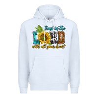 White trust in the lord with all your heart Premium Hoodie - NancyCooperArtShop