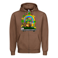 Chestnut st patricks shamrock gold beer truck Zipper Hoodie - FaDigitalArtStudio