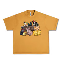 Peanut Butter farm animals wagon Urban Heavy Tee - Zillion Design Studio