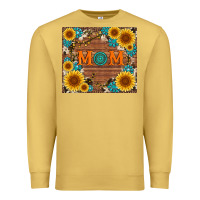 Antique Gold sunflower gemstone and mom with cowhide Premium Sweatshirt - Artiststas