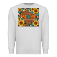 Dove Grey sunflower gemstone and mom with cowhide Premium Sweatshirt - Artiststas