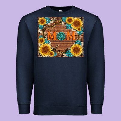Sunflower Gemstone And Mom With Cowhide Premium Sweatshirt Designed By Artiststas