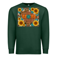 Sports Green sunflower gemstone and mom with cowhide Premium Sweatshirt - Artiststas