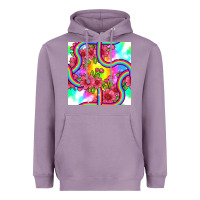 Lavender tie dye floral seamless pattern Heavyweight Hoodie - BundleAndBundleShop