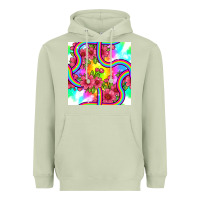 Matcha tie dye floral seamless pattern Heavyweight Hoodie - BundleAndBundleShop