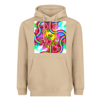 Mushroom tie dye floral seamless pattern Heavyweight Hoodie - BundleAndBundleShop