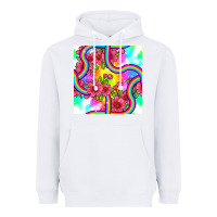 White tie dye floral seamless pattern Heavyweight Hoodie - BundleAndBundleShop