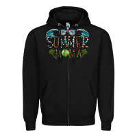 Black summer mama Zipper Hoodie - CowhideDigitalArt