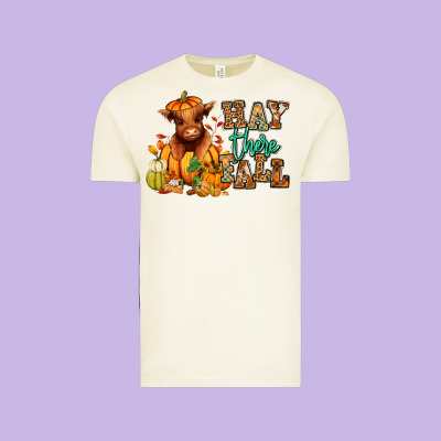 Vintage Tee Hay there Fall pumpkin heifer