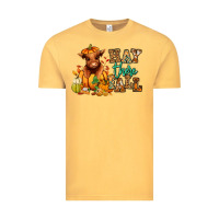 Vintage Mustard Hay there Fall pumpkin heifer Vintage Tee - RanaPortraitStore
