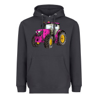 Smoke western farm tractor pink Heavyweight Hoodie - Artiststas