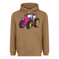 Toasted Coconut western farm tractor pink Heavyweight Hoodie - Artiststas