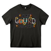Asphalt oh my gourd i love fall Heavy Core Tee - CowhideDigitalArt