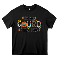Black oh my gourd i love fall Heavy Core Tee - CowhideDigitalArt