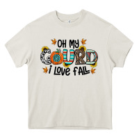 Cream oh my gourd i love fall Heavy Core Tee - CowhideDigitalArt