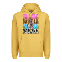Antique Gold mama skeleton peace leopard pattern Premium Hoodie - NancyCooperArtShop