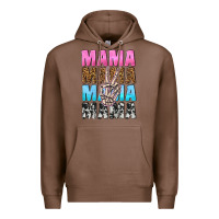 Chestnut mama skeleton peace leopard pattern Premium Hoodie - NancyCooperArtShop