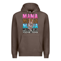 Coffee mama skeleton peace leopard pattern Premium Hoodie - NancyCooperArtShop
