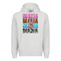 Dove Grey mama skeleton peace leopard pattern Premium Hoodie - NancyCooperArtShop