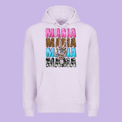 Mama Skeleton Peace Leopard Pattern Premium Hoodie Designed By Nancycooperartshop