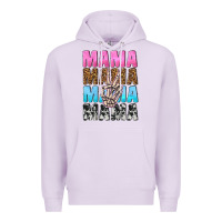 Lilac mama skeleton peace leopard pattern Premium Hoodie - NancyCooperArtShop