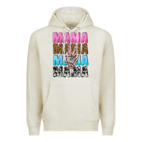 Oatmeal Heather mama skeleton peace leopard pattern Premium Hoodie - NancyCooperArtShop