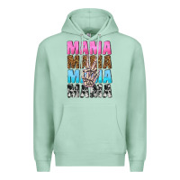 Seafoam mama skeleton peace leopard pattern Premium Hoodie - NancyCooperArtShop