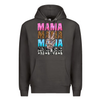Smoke mama skeleton peace leopard pattern Premium Hoodie - NancyCooperArtShop