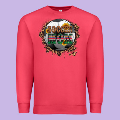 Soccer Mom With Serape And Leopard Premium Sweatshirt Designed By Artiststas