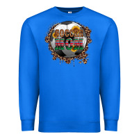 True Royal soccer mom with serape and leopard Premium Sweatshirt - Artiststas