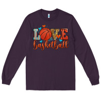 Plum love basketball Long Sleeve Tee - Zillion Design Studio